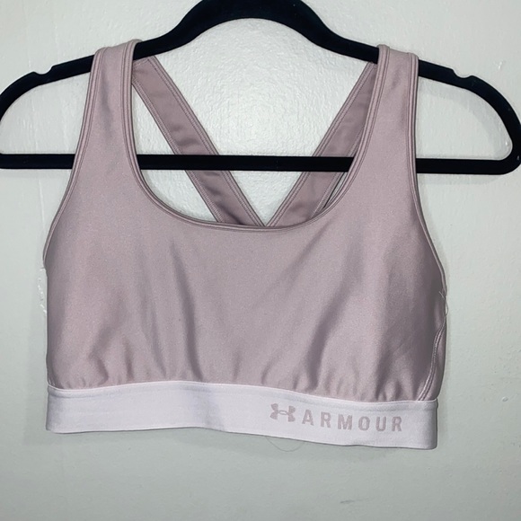 🦋Pink Under Armour Compression bra! - Picture 2 of 7